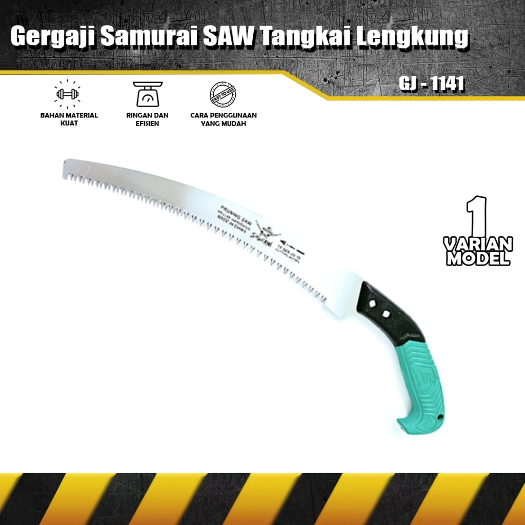 GERGAJI SAMURAI PRUNING SAW BAJA TANGKAI LENGKUNG