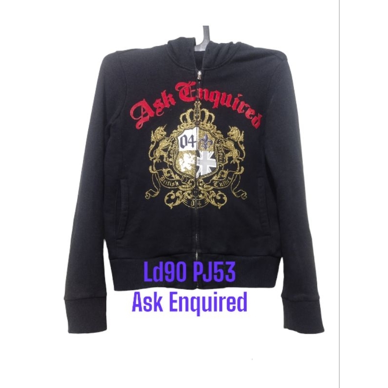 Jaket hoodie ASK Enquired London S