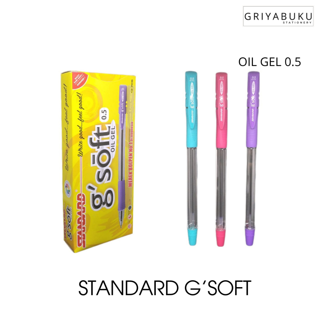 

Pen STANDARD G'SOFT Hitam / Bolpoin/Pulpen STANDARD G'SOFT Hitam
