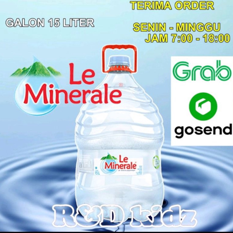 

T3rlar!s Air Minum Le Minerale Galon 15 Liter Harga Baru