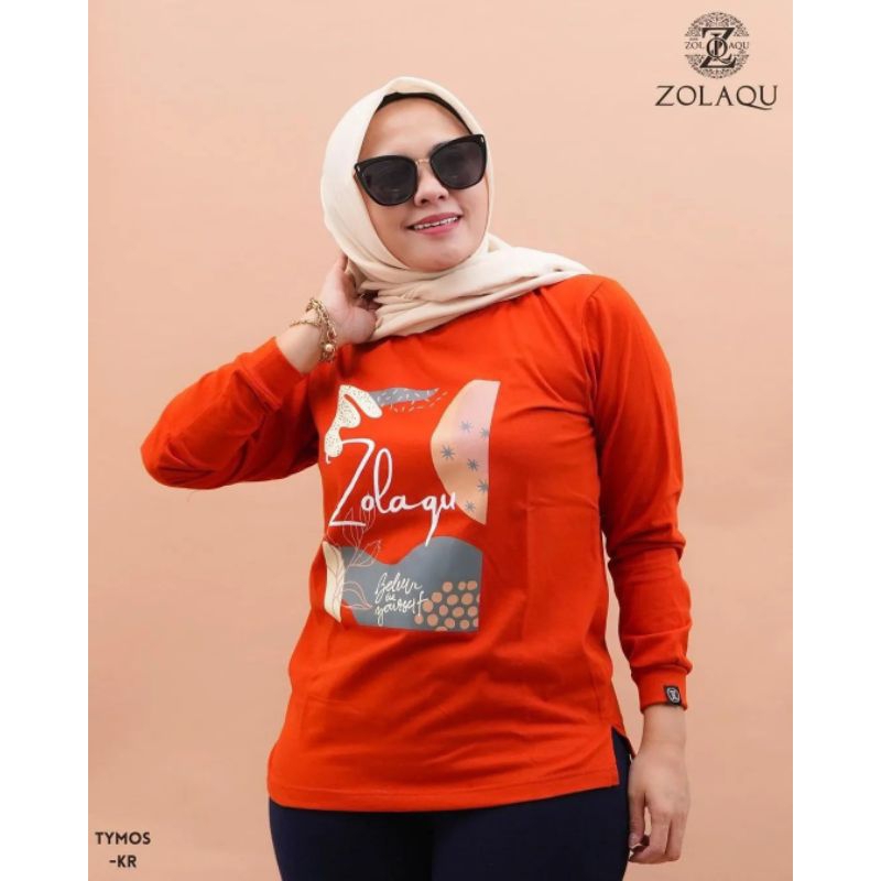 ZOLAQU/KAOS WANITA/KAOS ZOLAQU TERBARU/KAOS ORI/KAOS WANITA LENGAN PANJANG ZOLAQU TERBARU/COD