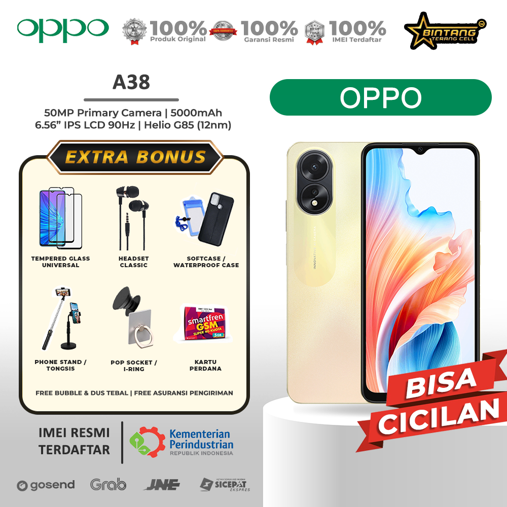 [promo]Oppo a38 ram 6/128Gb ram 4/128Gb [5000mah SUPERVOOC 33W, 90 sunlight display