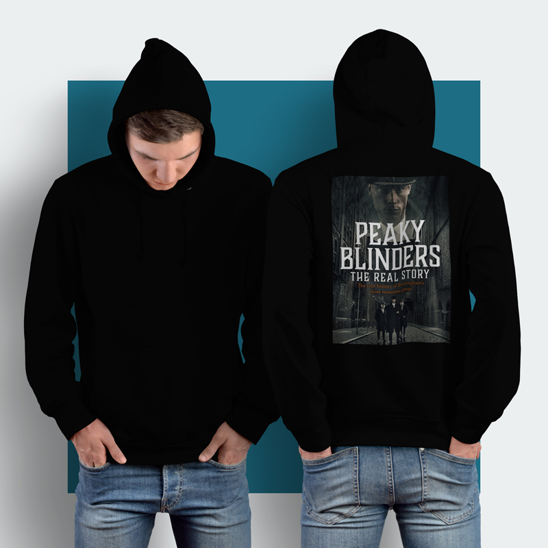 Jaket Hoodie Peaky Blinders Hoodie Jumper Pullover & Zipper (Ritsleting) Bahan Cotton Fleece