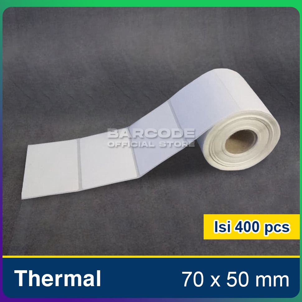 

Sale.. Label Thermal 70 X 50 - 70X50 MM ( 1 Line) Isi 400 pcs - POS Printer 52