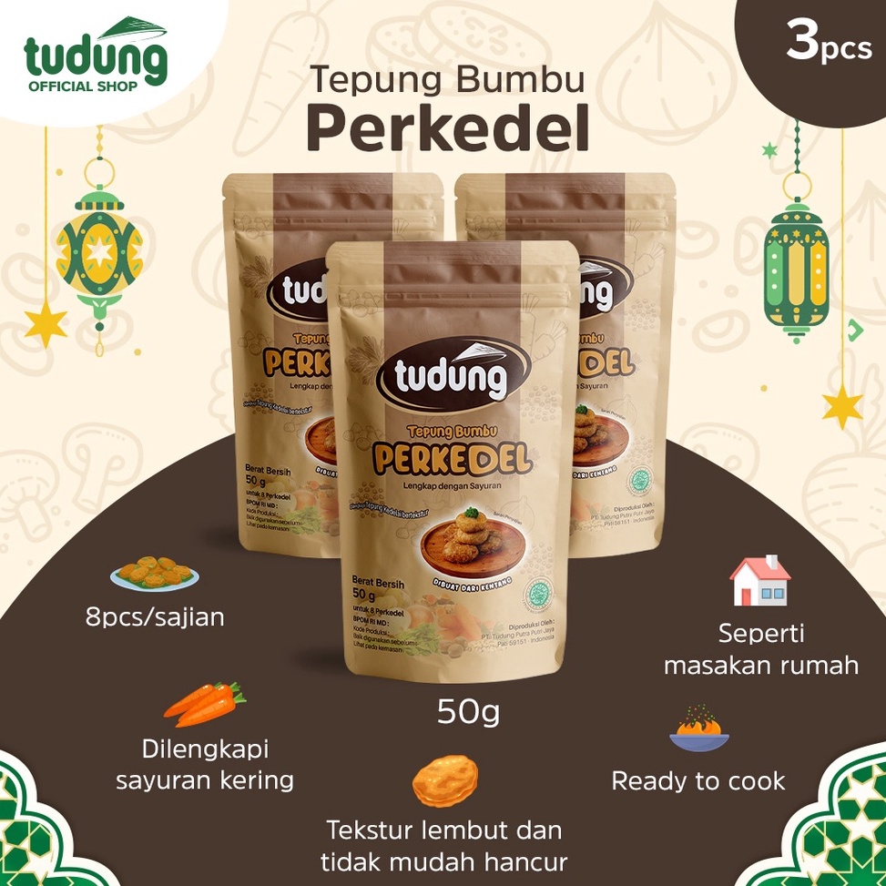 

B33st Product Tudung Tepung Bumbu Perkedel 50g Bundling 3 Spesial Murah