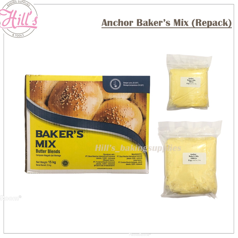 

[♜L58$] PROMO MURAH !!! ANCHOR BAKER'S MIX 500 GR & 1 KG / BLEND BUTTER MARGARINE BUTER MARGARIN MENTEGA BAKER BAKERS BAKERMIX 1000 GR [140]