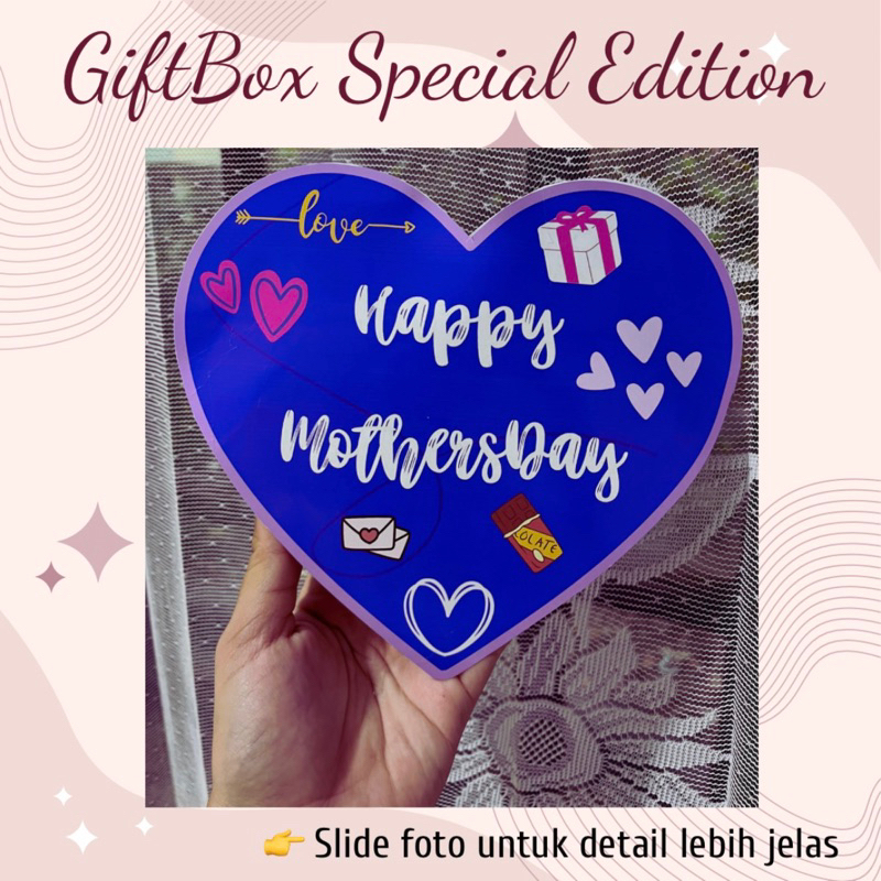 

GIFTBOX SPECIAL EDITION HAPPY MOTHERSDAY atau HARI IBU cokelat silverqueen dan dairymilk