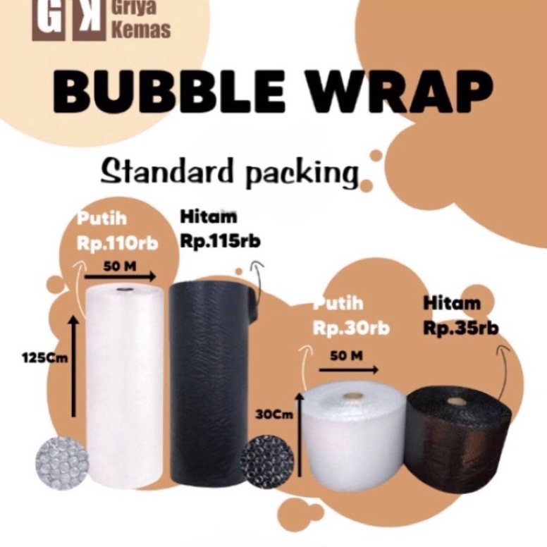 

Ready Stok.. Buble Wrap “STANDARD PACKING” ukuran 30 Cm X 50 Meter | Buble wrap lamongan 42