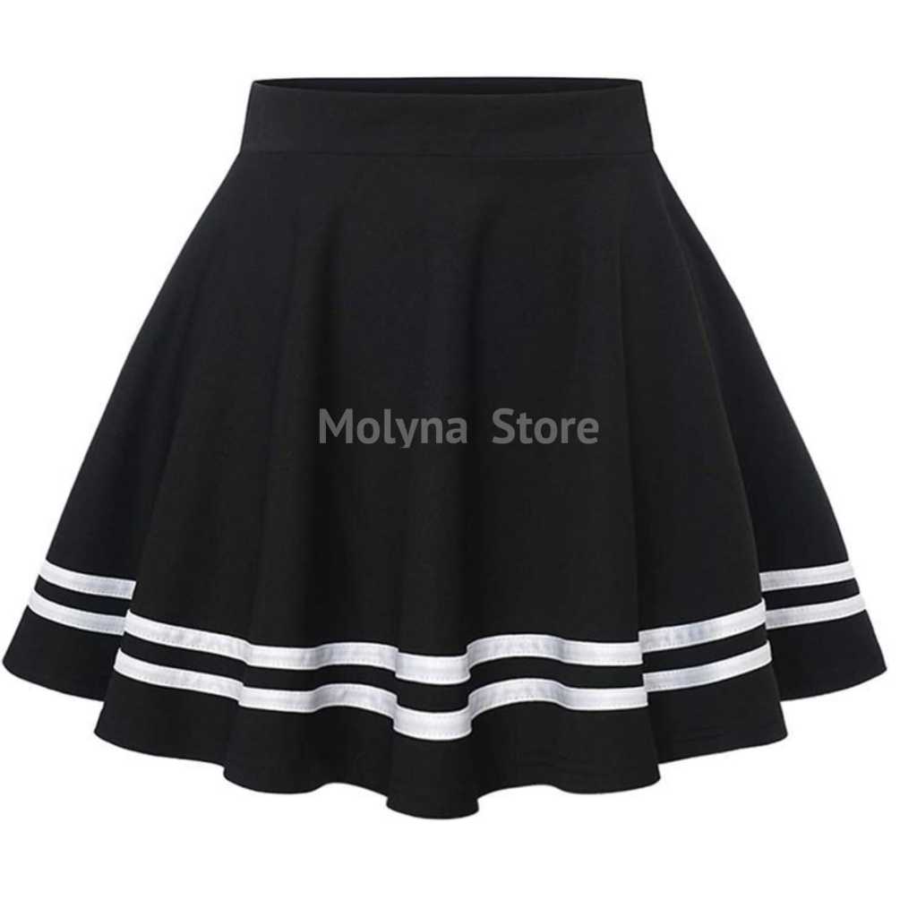 Rok List Pendek Wanita Rok Strip Wanita Rok Pendek Wanita Rok Jumbo Rok Jumbo Wanita Rok Olahraga