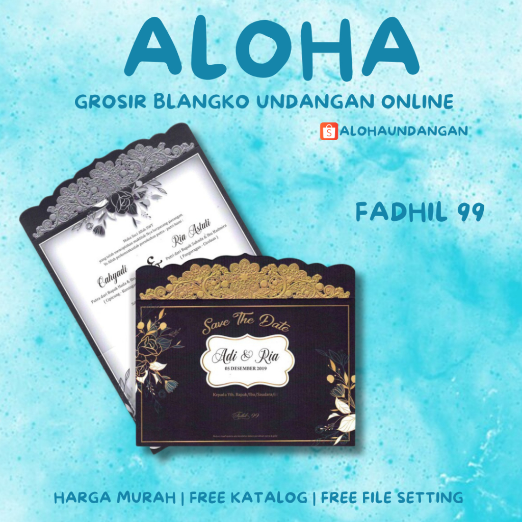 BLANGKO UNDANGAN FADHIL 99 | Blangko Undangan kosong | Kertas Undangan Kosong | Undangan Murah | Alo