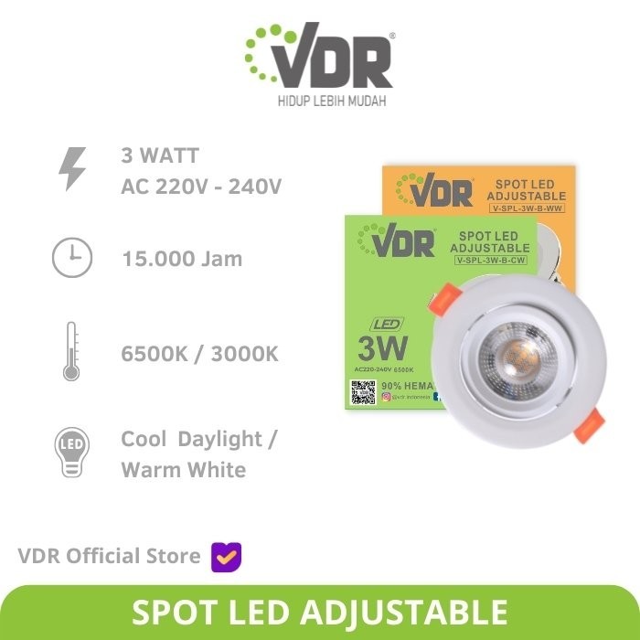 LED SPOTLIGHT DOWNLIGHT VDR  / SPOTLIGHT ADJUSTABLE