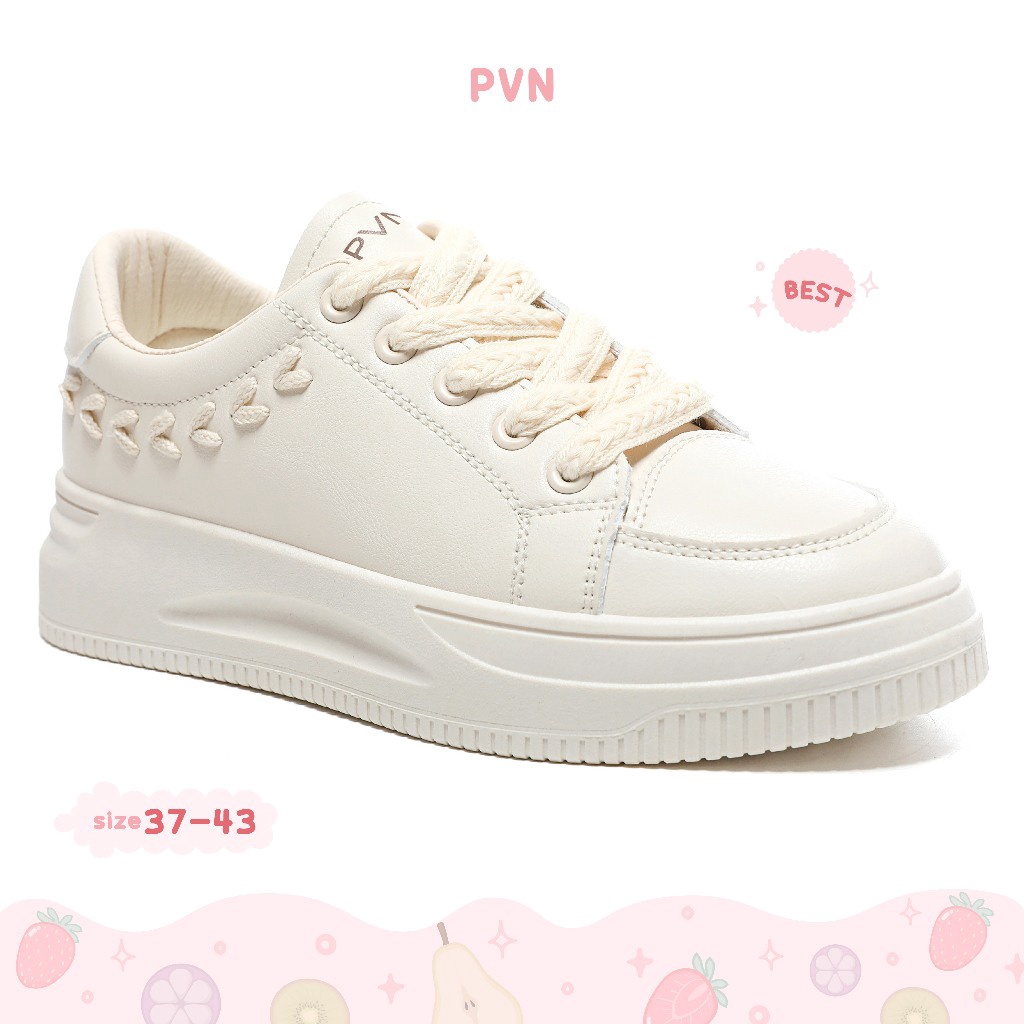 ✨Mall✨ PVN Seola Sepatu Sneakers Wanita Sport Shoes Ivory 279 gas 