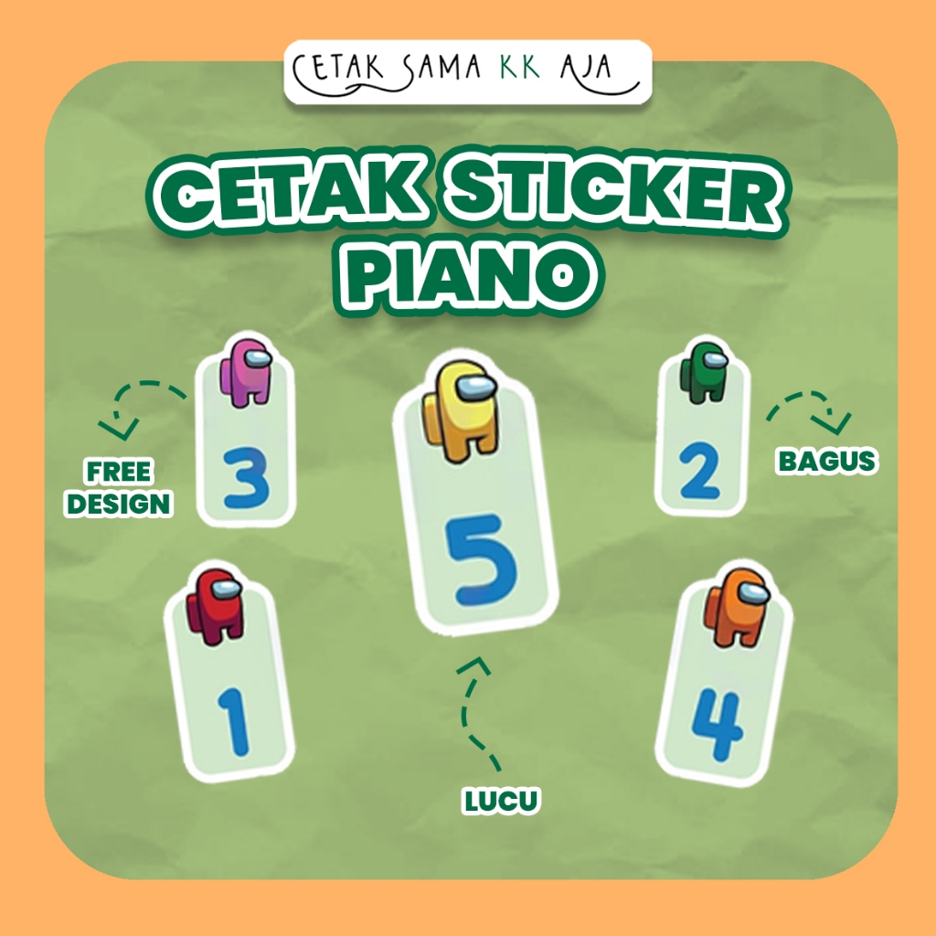 

CETAK STIKER PIANO STIKER PIANIKA AMONG US TANGGA NADA DO RE MI FA SOL BISA CUSTOM STICKER PIANO