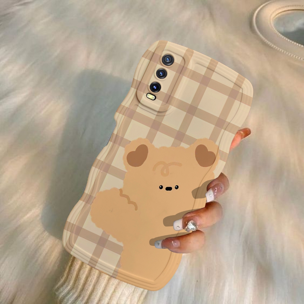 Soft Case Hp Vivo Y20 gelombang Terbaru - Oppo - Iphone - Vivo Redmi - Realmi - Infinix  - Casing Se