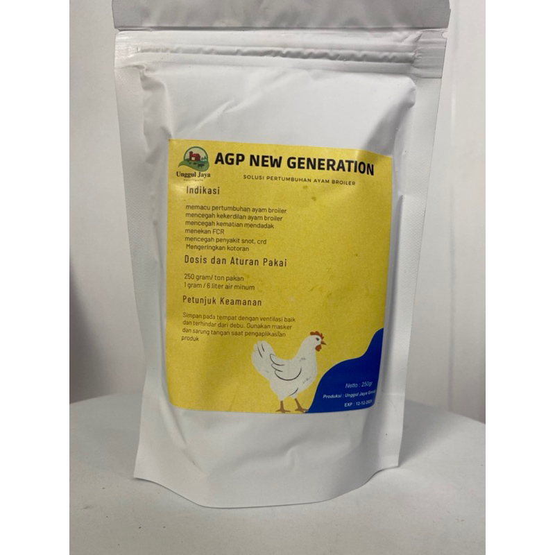 AGP NEW GENERATION, AGP BROILER Pemacu pertumbuhan ( agp alternatif penggemuk ayam broiler)
