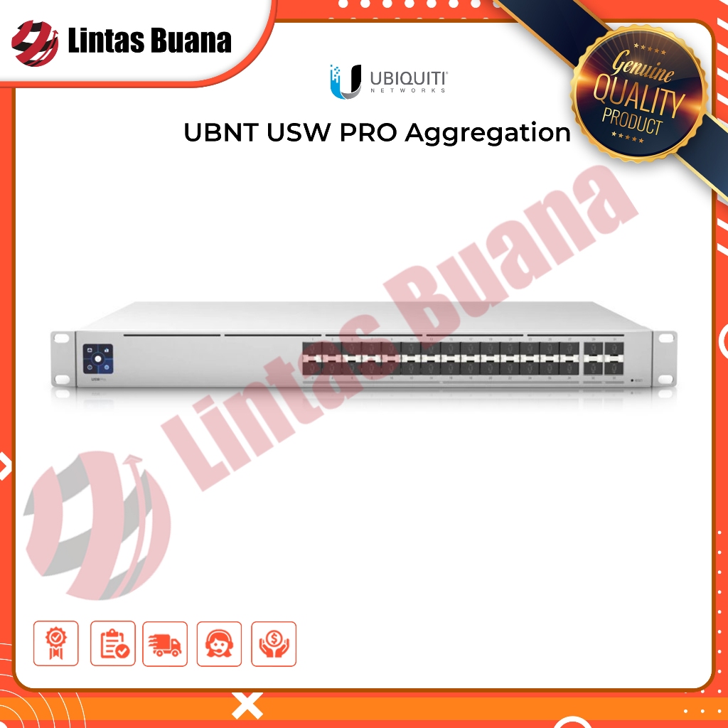 Ubiquiti USW-Pro-Aggregation 28 Port 10G SFP+ and 4 Port 25G SFP28