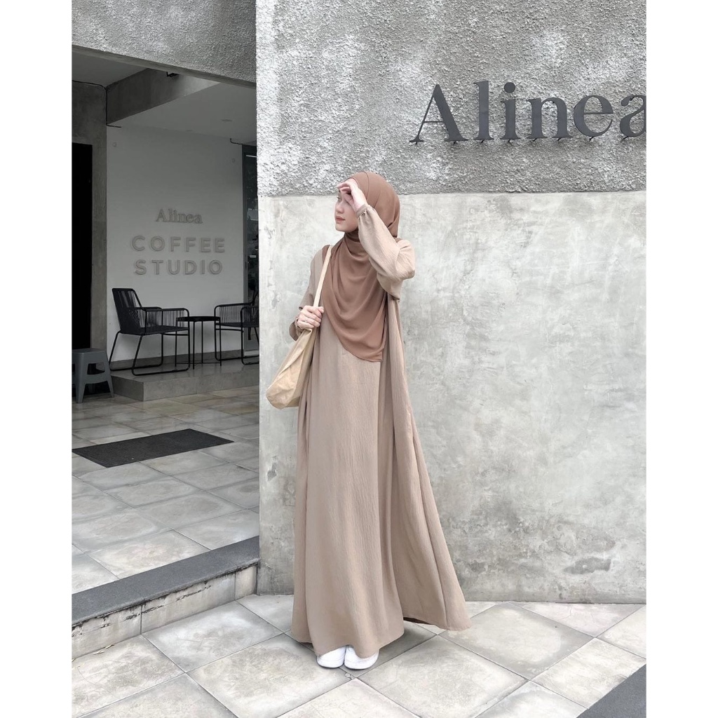 KEERAN DRESS GAMIS SYARI POLOS / GAMIS WANITA TERBARU TERLARIS-8