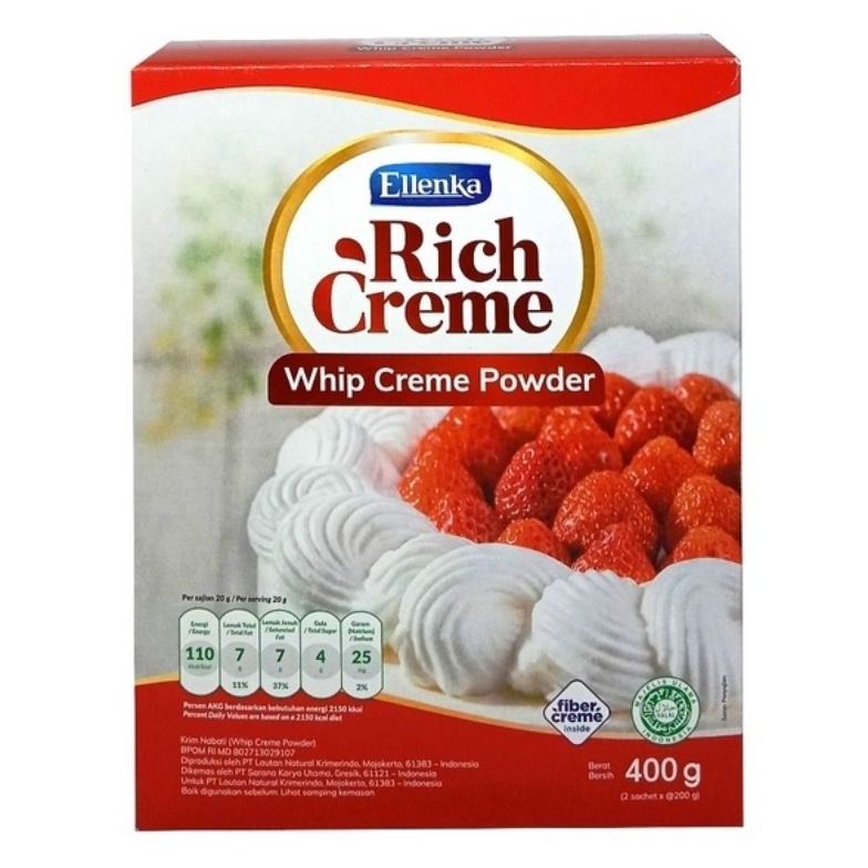 

[✩B27(] 1x RichCreme Whip Creme 400gr Twinpack < 2p pcs 200 gr> [174]