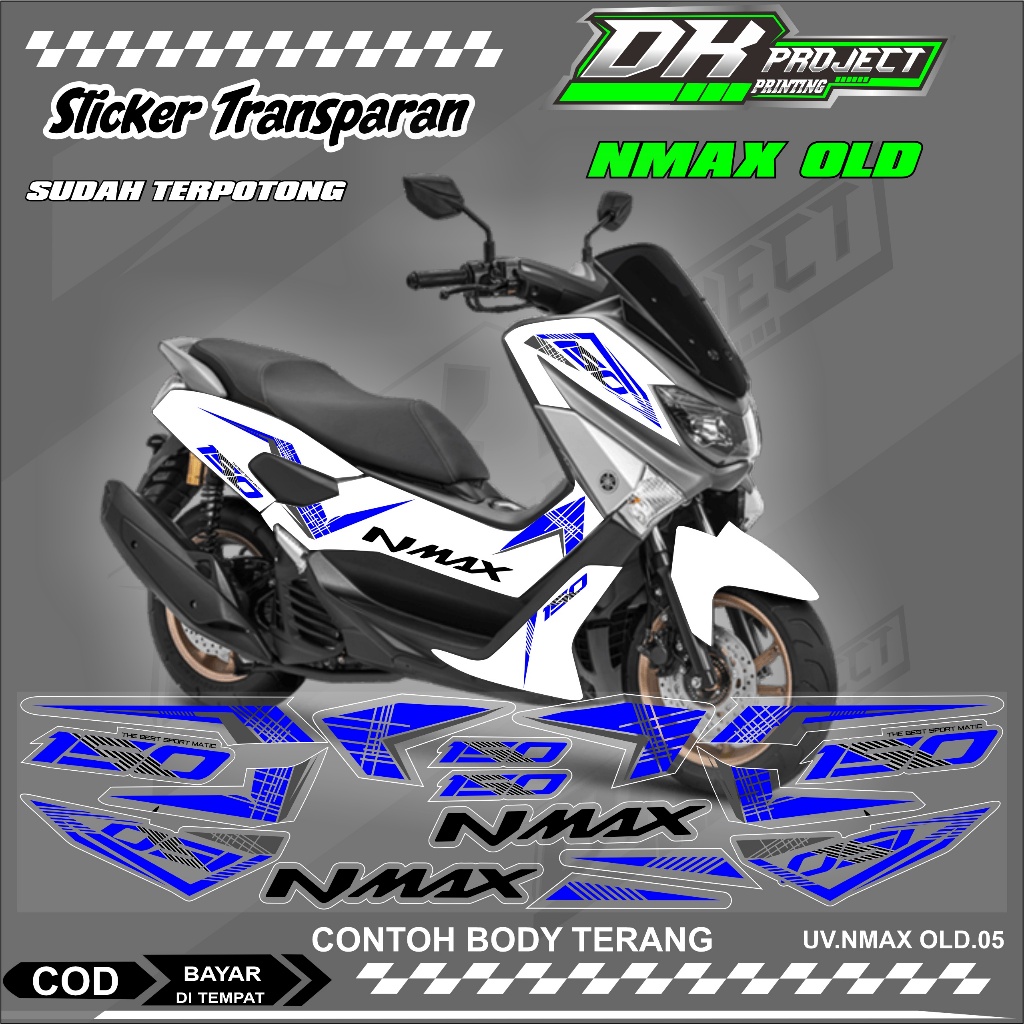 NMAX OLD/LAMA STIKER  UV MOTOR KEREN LIS VARIASI NMAX OLD/LAMA STIKER MOTOR YAMAHA DESAIN UV.04