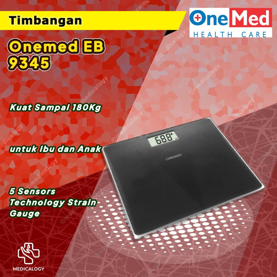 ONEMED - Timbangan Badan Digital Bayi + Ibu 9345 | Timbangan Bayi