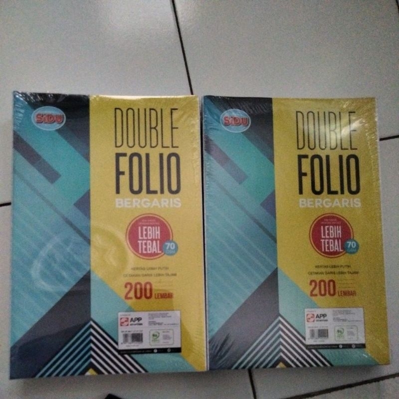 

kertas folio bergaris SIDU isi 200 lembar