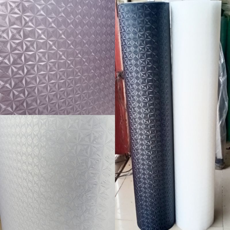 Fiber Pagar Motif 3 Dimensi Sparks Per Meter l Fiber Plastik Penutup Pagar Ventilasi 3D