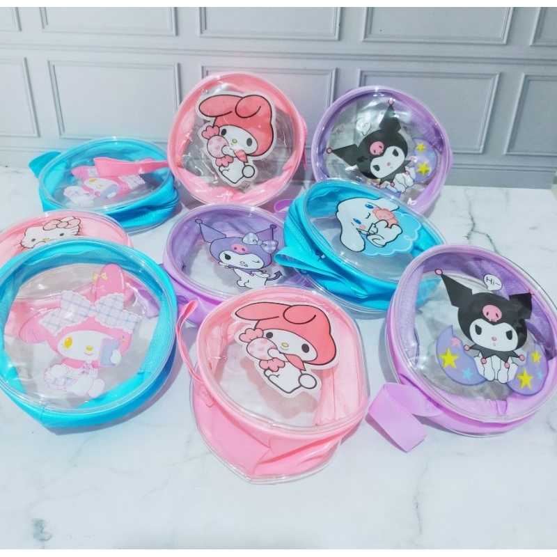DOMPET KOIN SANRIO / DOMPET SANRIO TRANSPARAN / DOMPET MIKA BENING KARAKTER SANRIO