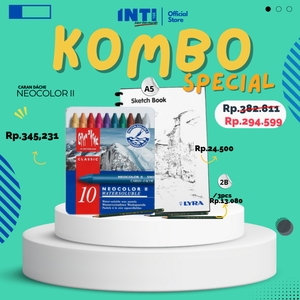 Crayon Carandache Neocolor 2 Combo Spesial Coloring Krayon Kerayon Caraandashe /A5/2B-3pc