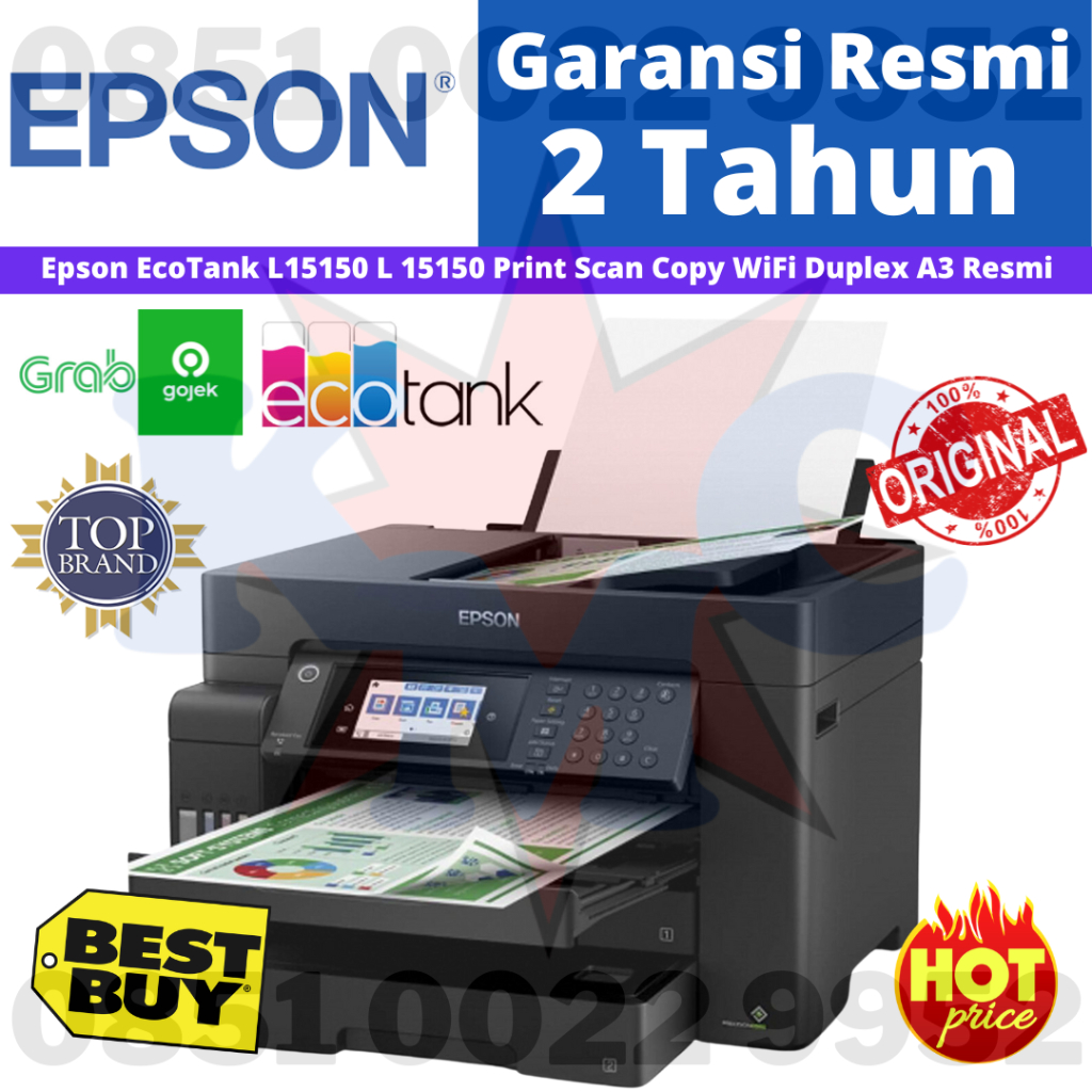 Printer Epson EcoTank L15150 L 15150 A3 Print Scan Copy WiFi Duplex