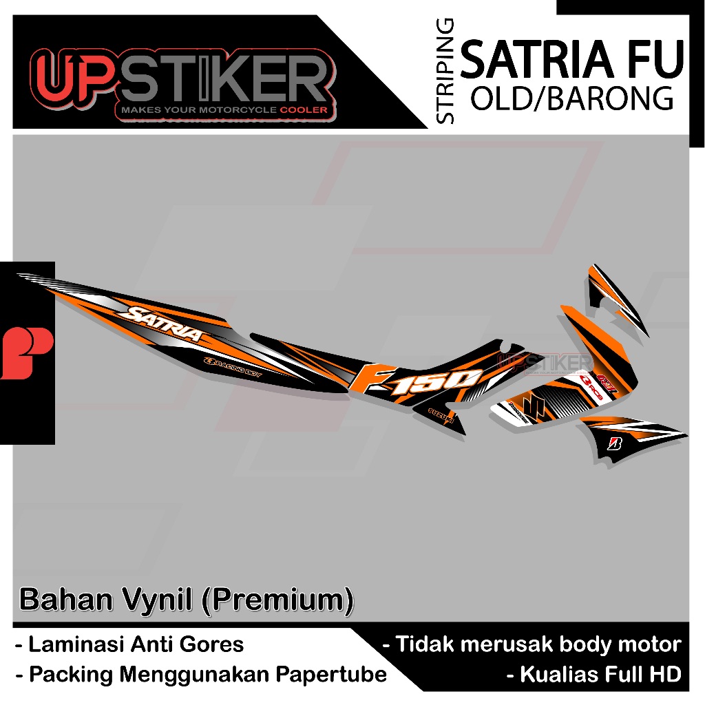 Stiker Satria Fu Barong Striping Variasi FU OLd / Barong