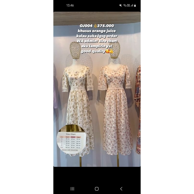 dress orange juice bangkok (pink)