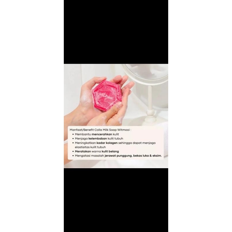 Sabun Colla Milk Soap By Witmooi/Sabun pemutih Badan Perontok Daki / Whitening