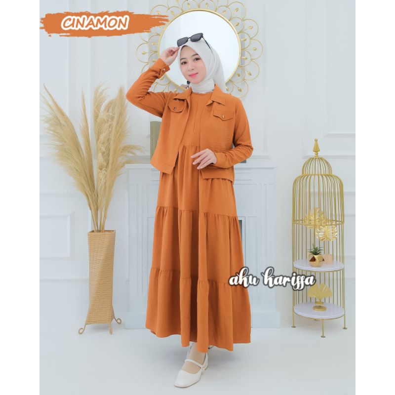 KANIVA DRESS ori AKU KARISSA / GAMIS DRESS CRINGKLE CRINCLE CRINKLE / DRESS GAMIS TERBARU