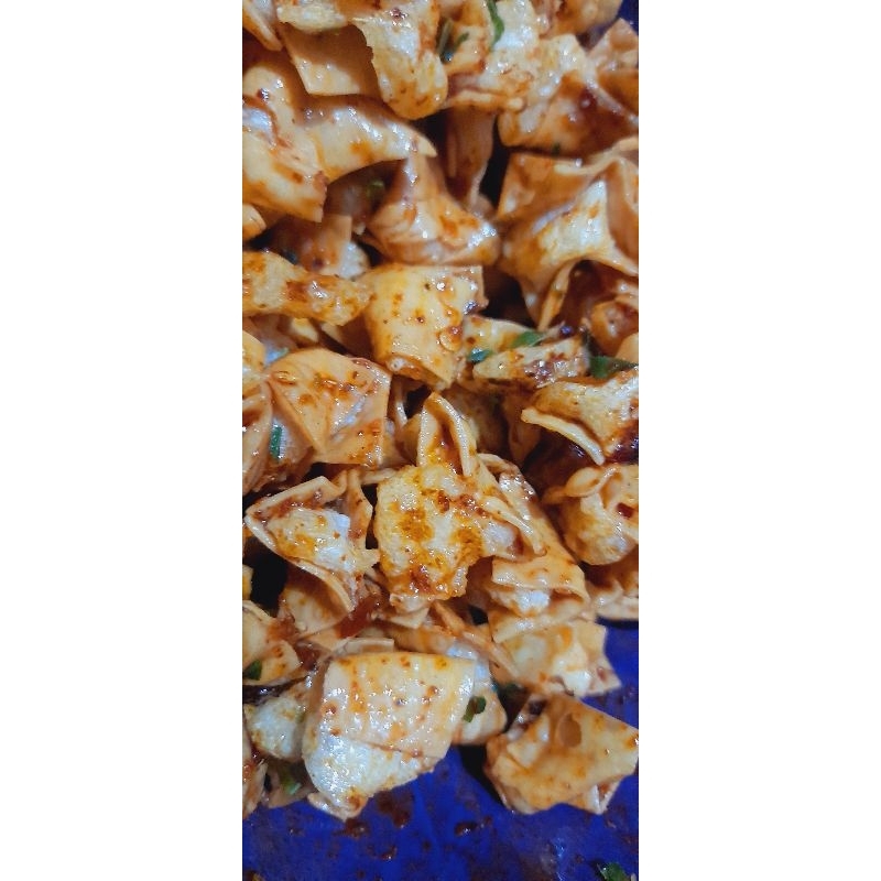 

Siomay Kering Pedas Daun Jeruk// Original dan Pedas Daun Jeruk//100 gram, 250 gram dan 500 gram