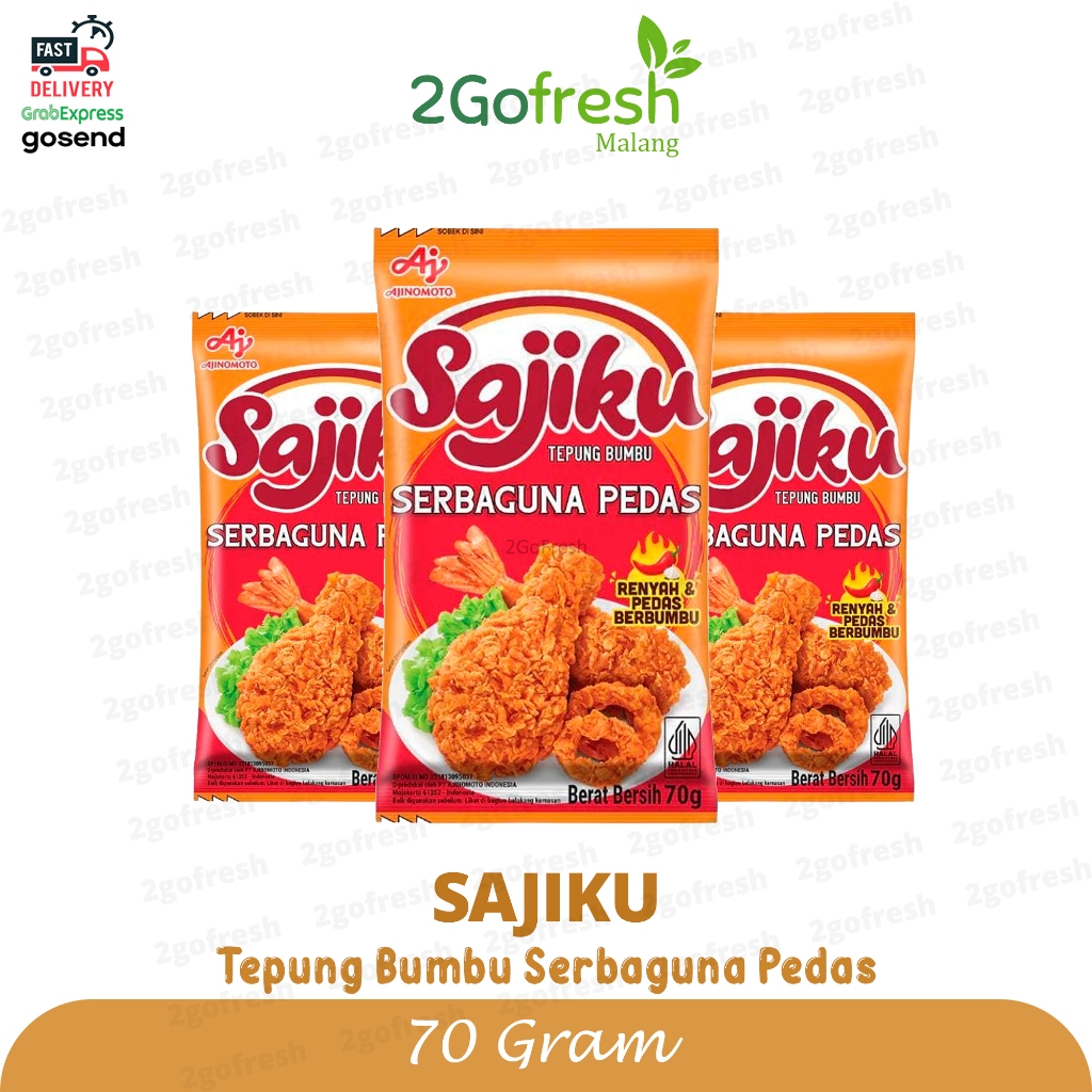 

Bumbu Sajiku Tepung Bumbu Serbaguna Pedas 70gr - Sayur Sayuran
