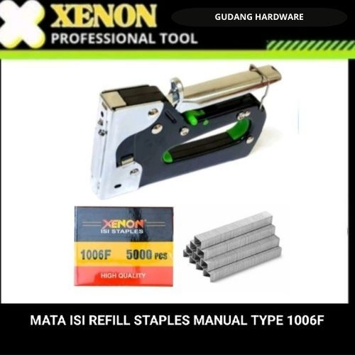 

XENON mata Refill isi Staples manual type 1006F (5000pcs/kotak)
