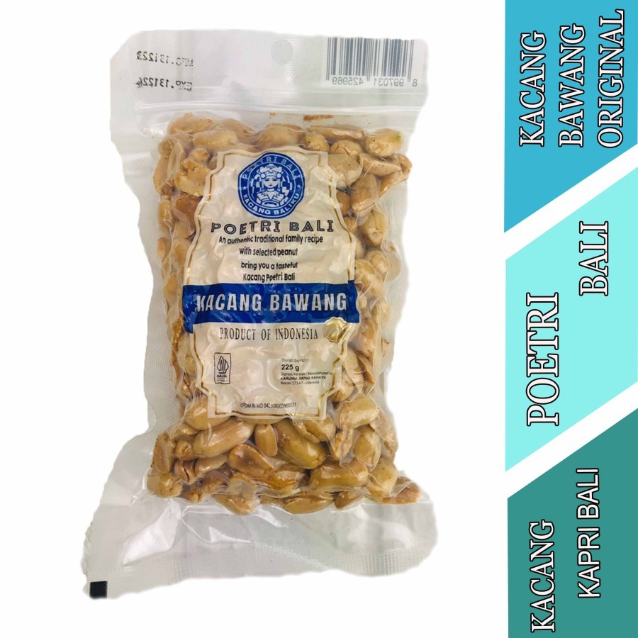

Kacang Bawang Original - Poetri Bali - Kacang Kapri - 225gr