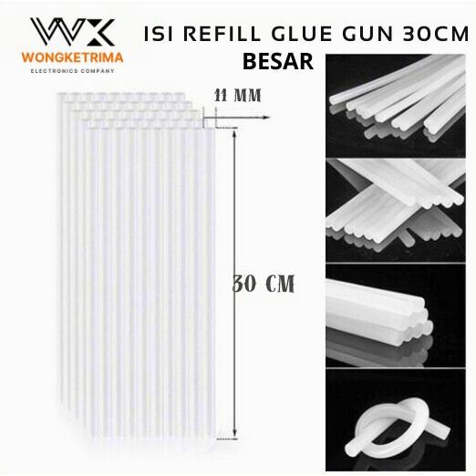 

isi lem tembak besar lem bakar besar glue gun 1cm x 30cm