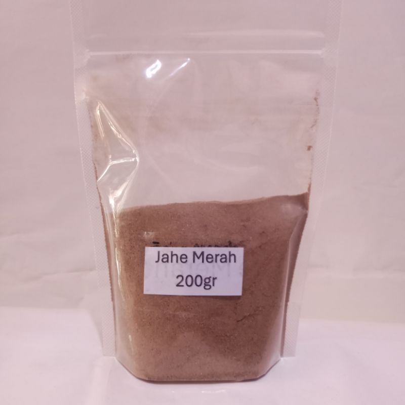 

(TERMURAH) Jahe Merah Bubuk Murni 100% Tanpa Gula 200 gr