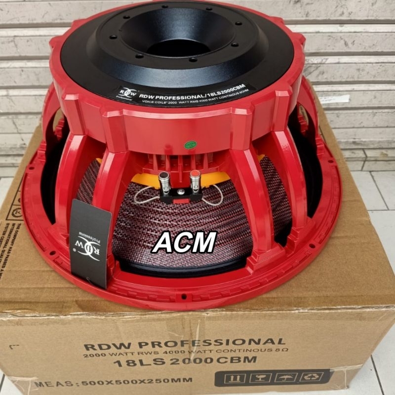 SPEAKER COMPONENT RDW 18LS2000CBM 18 INCH VC 6 INCH 18 LS 2000 CBM