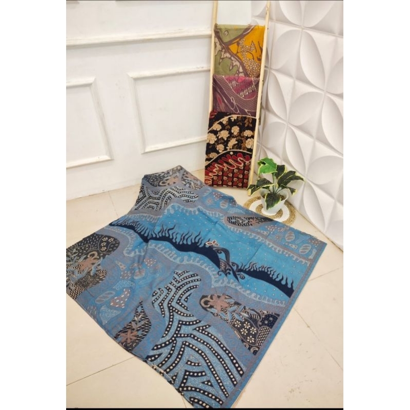 Kain Batik katun printing abstrak