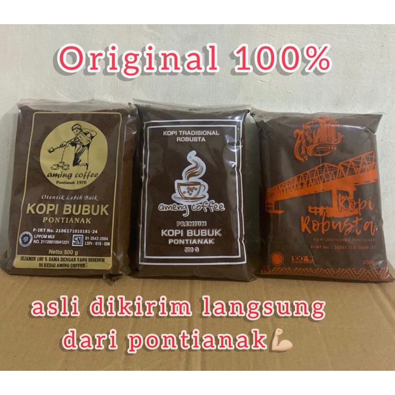 

[✃D64>] KOPI AMING Coffee shop kopi bubuk legendaris Aming asli pontianak KHUNTIEN PILIHAN KOPI ROBUSTA [42]