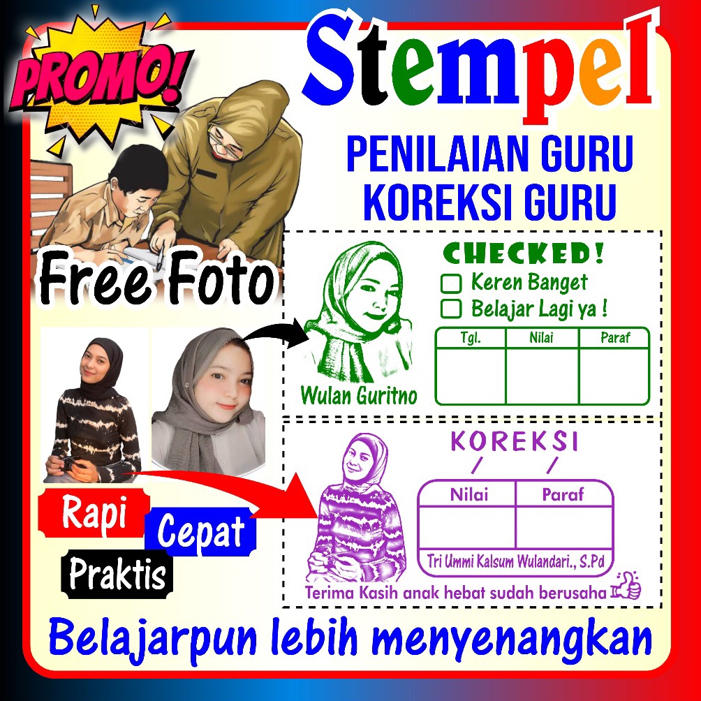 

B!g Sale STEMPEL REWARD MURAH / CETAK STEMPEL CHECKED PENILAIAN GURU TK SD PAUD ANAK / STEMPEL NILAI GURU CHECKED / STEMPEL [108]