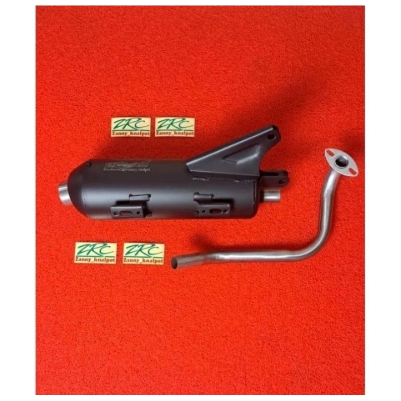 Knalpot Copy CMS ZRC Breaket 2 Untuk Motor Beat Deluxe Genio Scoopy 2021