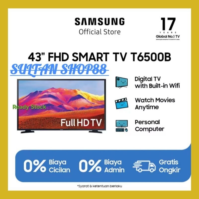 SAMSUNG UA43T6500 43 INCH SUPER SMART TV FULL HD DIGITAL I 43T6500 SAMSUNG SMART TV