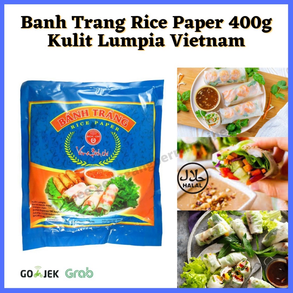 

12.12 BRANDS FESTIVAL Banh Trang Rice Paper 400gr 22cm | Kulit Lumpia Vietnam | Rice Paper buruan