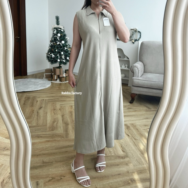 Yae Maxi Bodycon Dress - Dress Wanita - Casual Long Dress Rakku 375 Korea