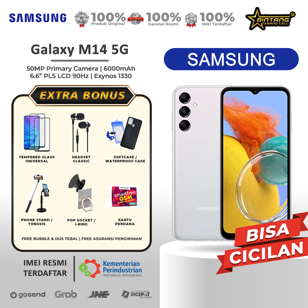 Samsung M14 5G NFC ram 6/128Gb M15 5G ram 6/128gb Garansi Resmi