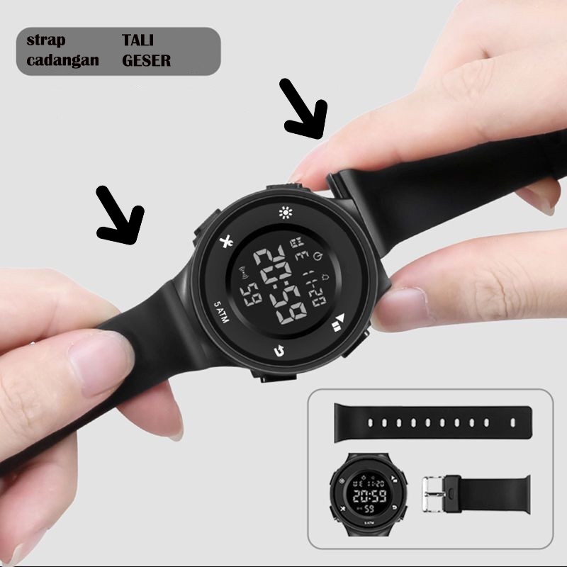strap Tali Jam Tangan 511-7770 Tali Jam Tangan geser Ninoc dan jam tangan 6052