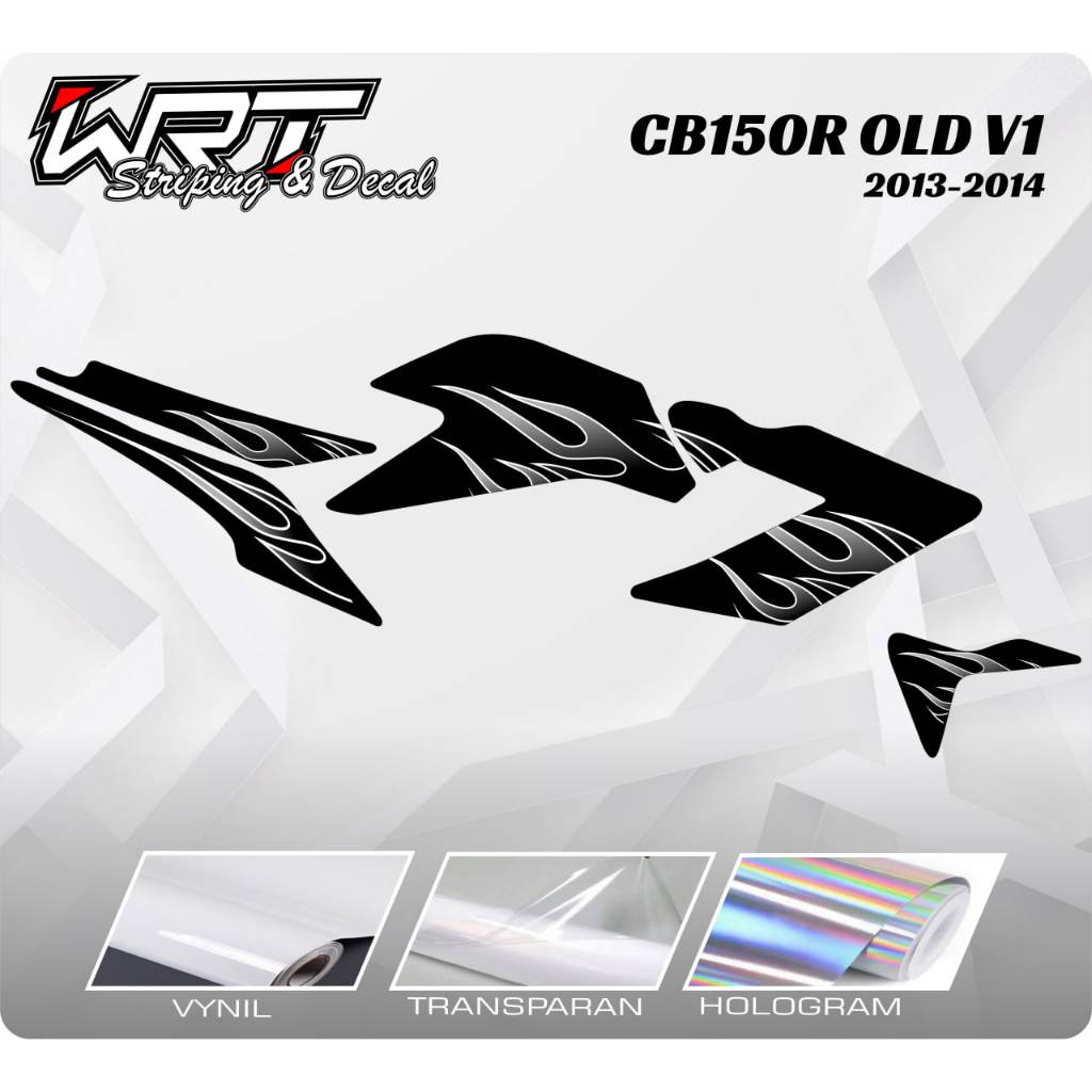 Striping CB150R OLD-Stiker Decal CB150R V1 Api